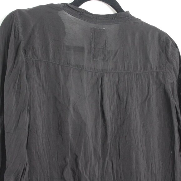 Johnny Was Black Boho V-Neck Embroidered Tunic Blouse Size Small - Picture 7 of 9